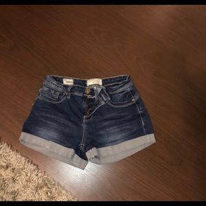 Stretchy jean shorts